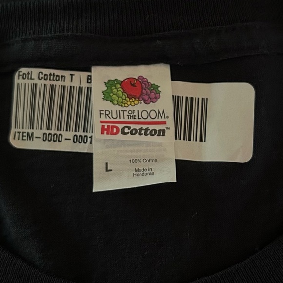 NWT Fruit of the Loom Black Digital Camera Graphic Tee - Picture 3 of 4